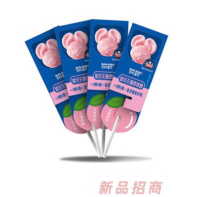 貝拉寶貝愛伢無糖棒棒糖 水蜜桃味