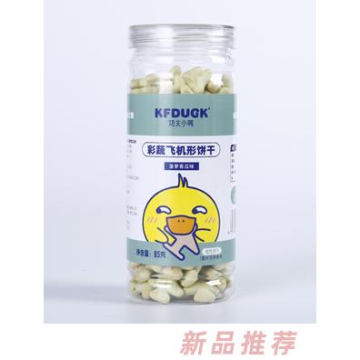 功夫小鴨彩蔬骨頭形餅干菠蘿青瓜草莓奶昔香蕉甜玉米原味85g