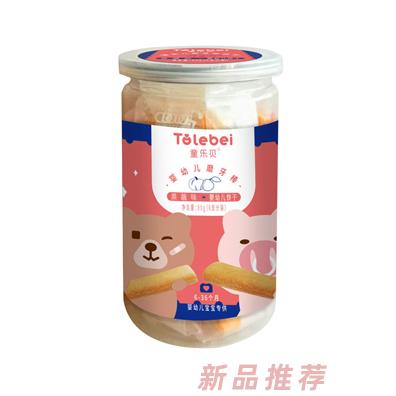 童樂貝磨牙棒瓶裝果蔬牛奶香蕉原味嬰幼兒寶寶專用餅干
