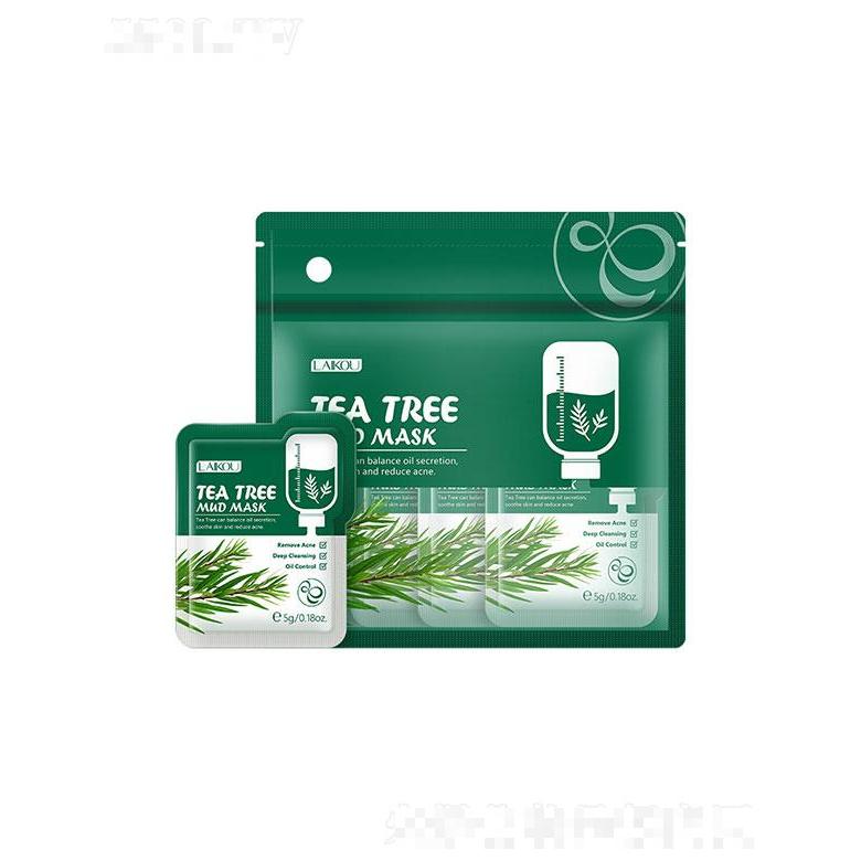 汕頭市威仕達  萊蔻茶樹面膜泥  5g12片   清爽保濕