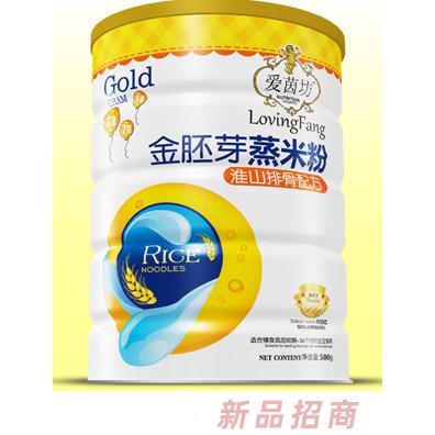 愛茵坊淮山排骨益生元護暢魚肉蔬菜原味純香金胚芽蒸米粉鐵聽代理