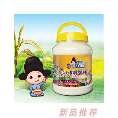 才星狀元果蔬多維核桃蓮子鐵鋅鈣益生元AD鈣花生護(hù)暢玉米多維嬰幼兒營(yíng)養(yǎng)米粉透明桶裝900g