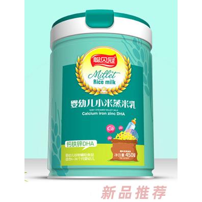 聰貝冠鈣鐵鋅DHA淮山薏米水蘇糖護暢小米蒸米乳罐裝盒裝