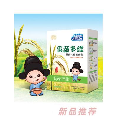 才星狀元果蔬多維核桃蓮子鐵鋅鈣益生元嬰幼兒營養米乳盒裝225g