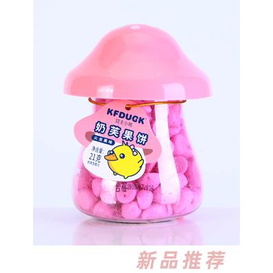 功夫小鴨奶芙果餅菠菜酸奶香蕉火龍果味輔食糕點21g
