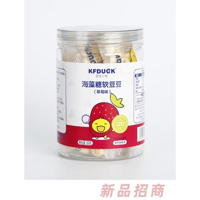 功夫小鴨海藻糖軟豆豆核桃牛奶香蕉蘋果草莓味多種口味糕點60g