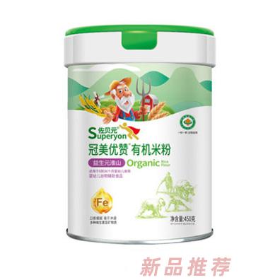 佐貝元冠美優贊益生元淮山有機米粉450g