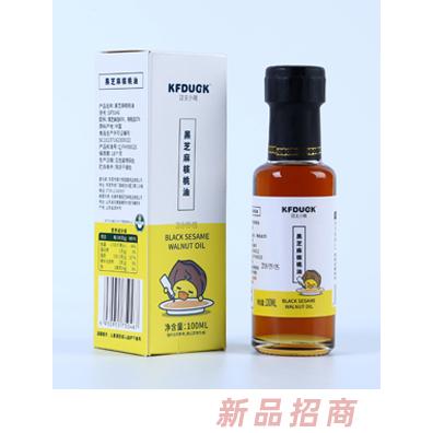 功夫小鴨黑芝麻核桃亞麻籽油富含天然物質食用油100ml