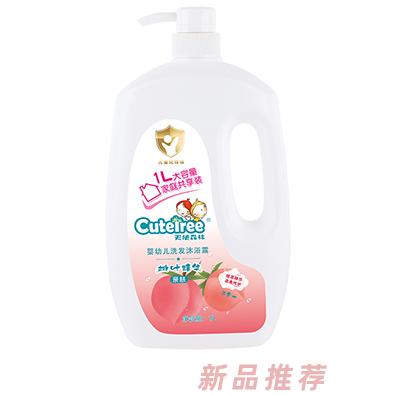 天使森林嬰幼兒洗發沐浴露（桃葉精華）1L