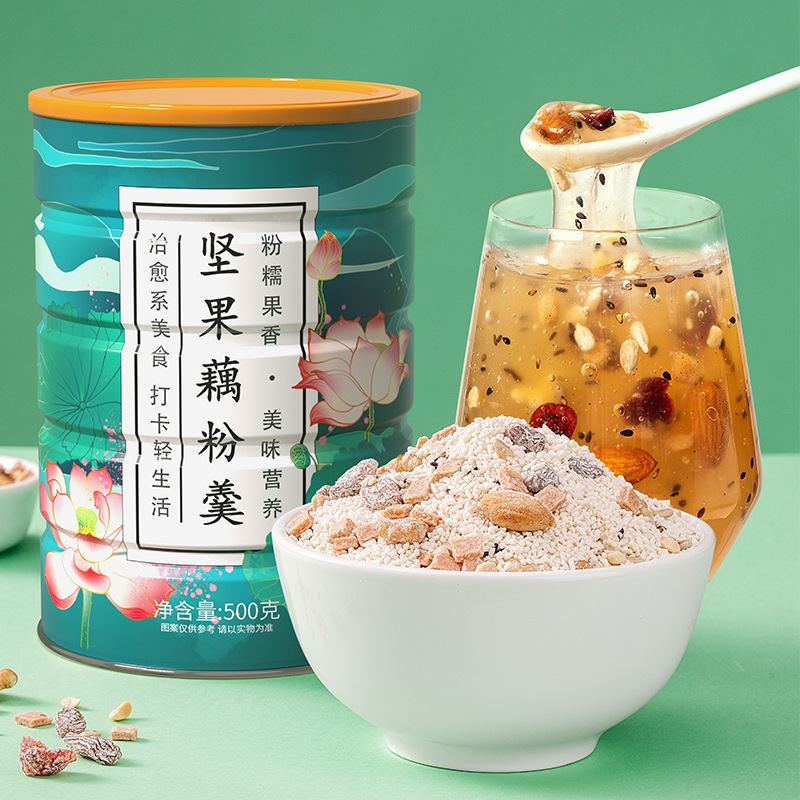 歐享客序木堂堅(jiān)果水果藕粉羹oem代工