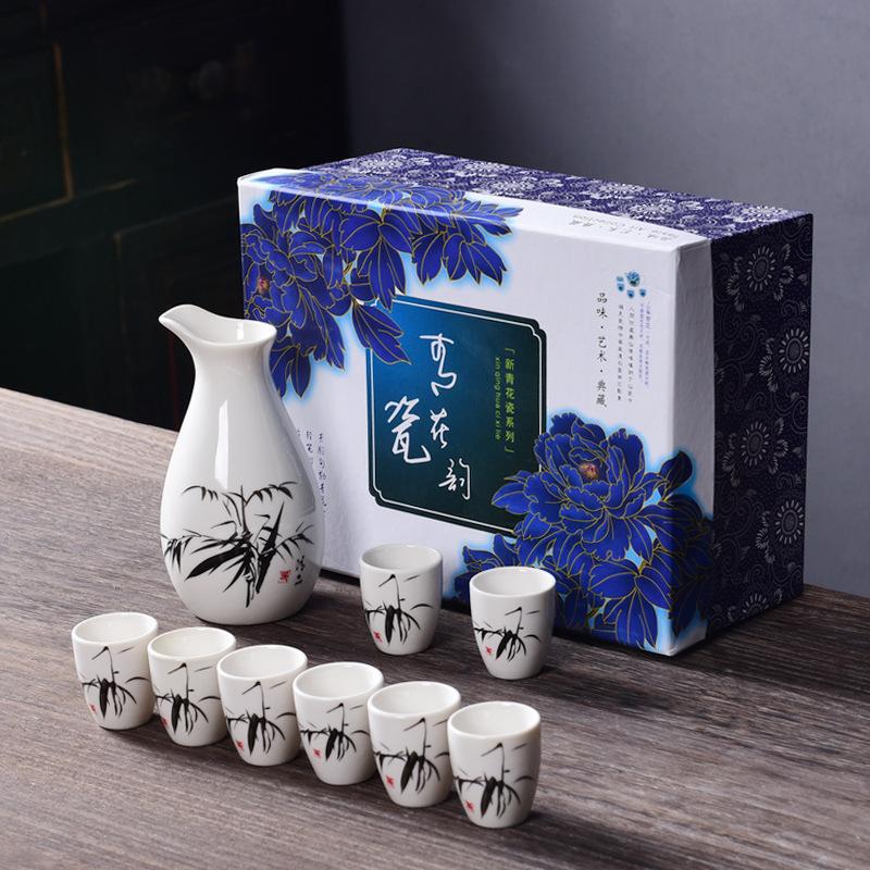 陶瓷酒具套裝陶瓷白酒分酒器oem代工