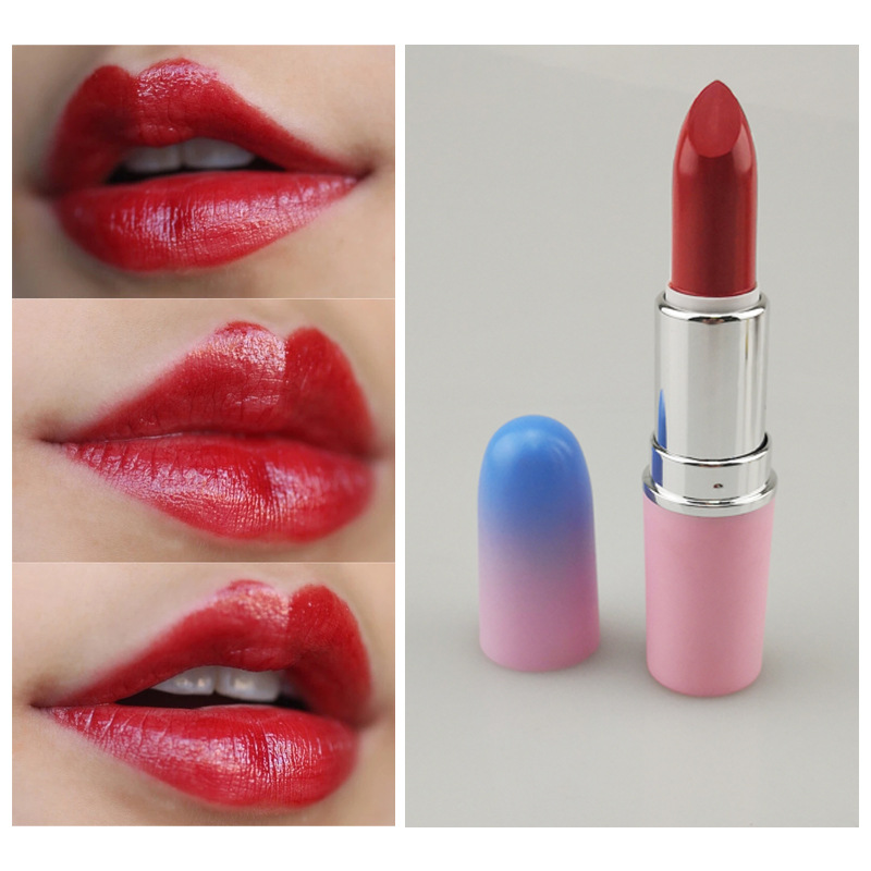跨境粉色子彈頭啞光口紅 無LOGO磨砂滋潤(rùn)口紅保濕持久LipstickOEM代加工