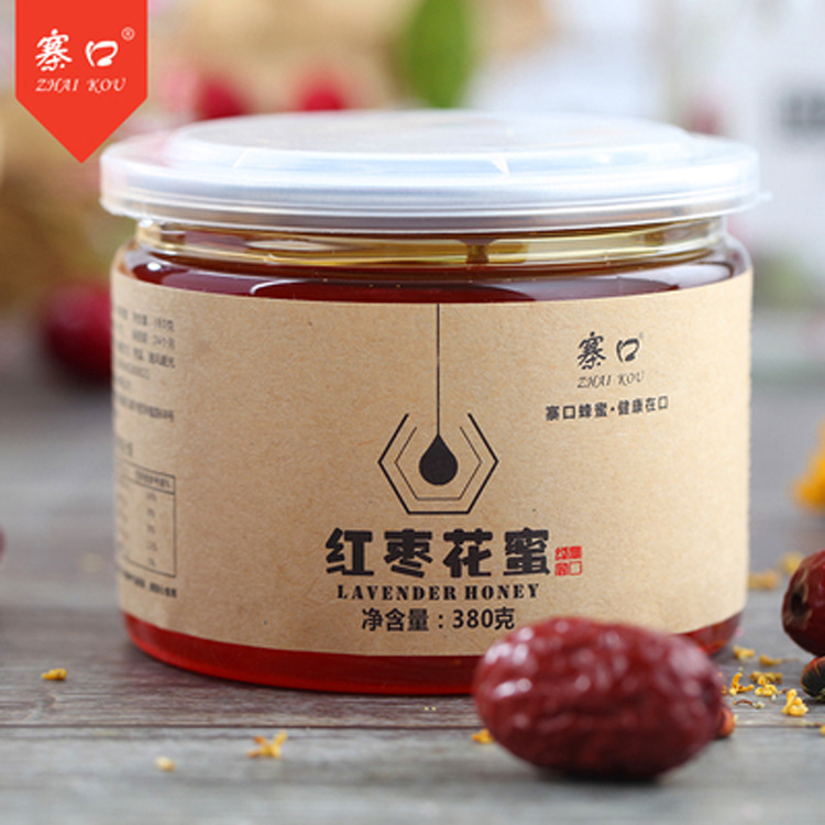 新疆特產紅棗花蜂蜜380gOEM代加工