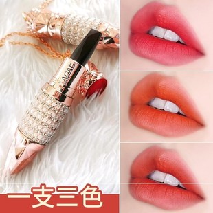 AGAG女王權杖口紅滋潤一支三色小眾品牌學生平價爛番茄牛血色柔霧oem代加工