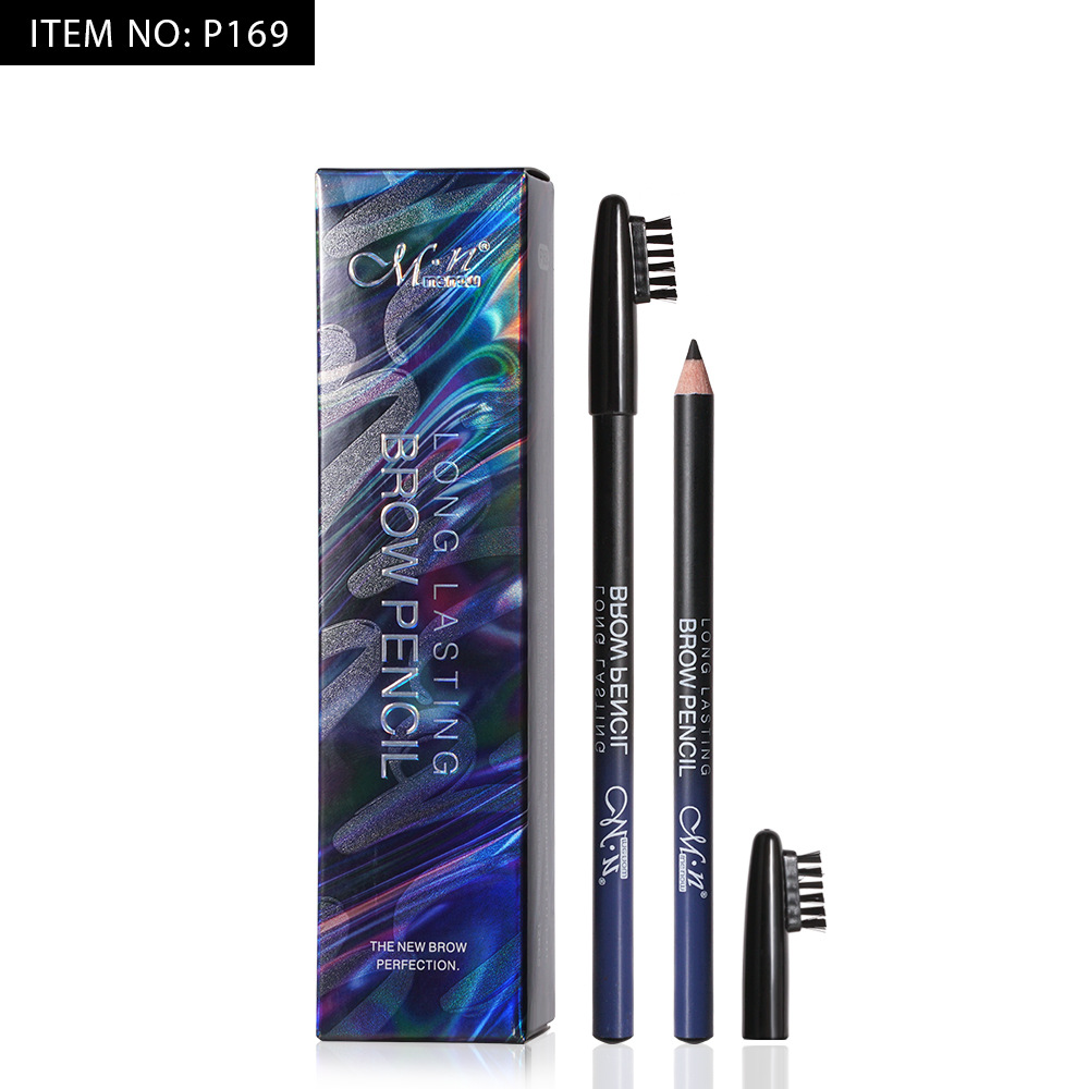 MENOW美諾新品帶梳蓋眉筆硬芯根根分明立體眉型好上色OEM代加工