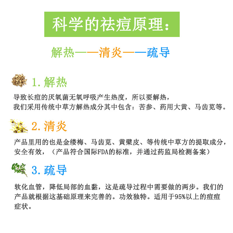 祛痘霜閉口粉刺額頭面部胸前背上鼻子專業線美容院店青春痘去痘膏OEM代加工