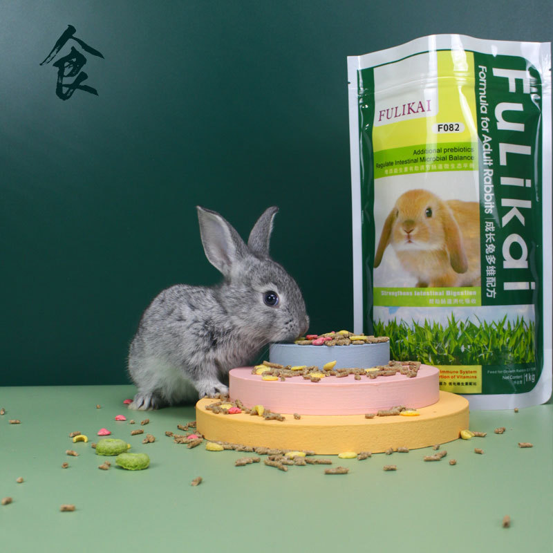 全階果蔬兔糧500g兔子糧食主糧荷蘭豬豚鼠飼養干糧小動物主糧批發OEM代加工