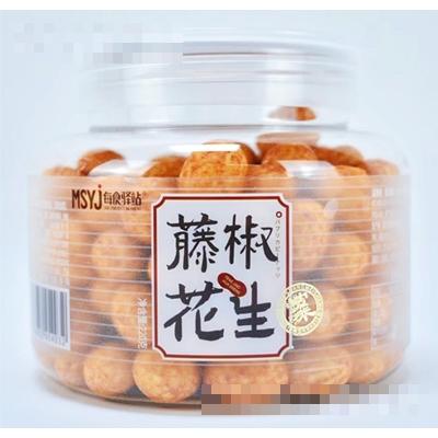 每食驛站藤椒花生220g裹衣花生米堅果炒貨下酒休閑小零食