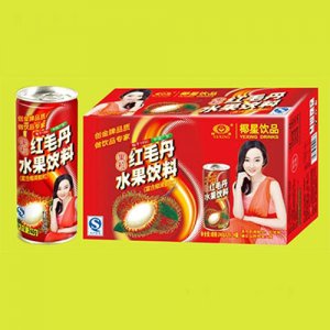 椰星紅毛丹水果飲料