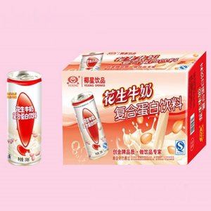 椰星花生牛奶