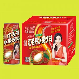 椰星紅毛丹水果飲料