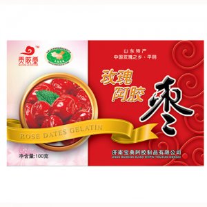 貢膠堂玫瑰阿膠棗100g