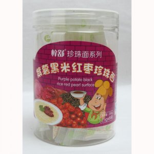 紫薯黑米紅棗珍珠面