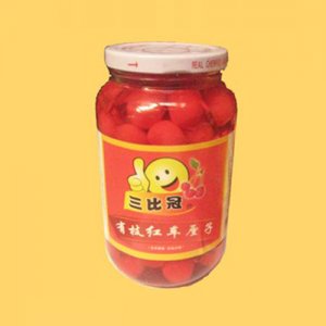 三比冠有枝紅車厘子