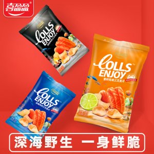 喜盈盈深海三文魚片青檸味25g袋裝