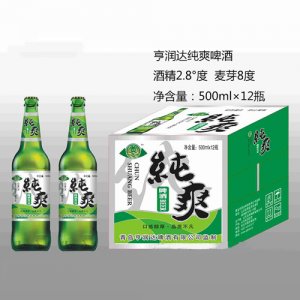 亨潤達純爽啤酒2.8°500ml