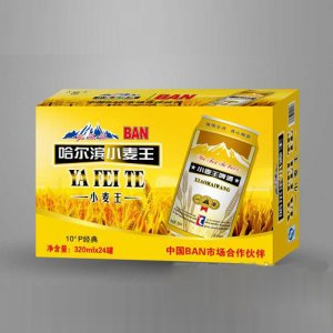 山水源哈爾濱小麥王啤酒