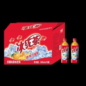 調(diào)皮虎冰紅茶檸檬味果味飲料500ml15瓶