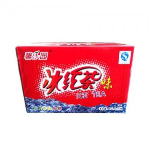 馨樂(lè)園冰紅茶味檸檬果味飲料500ml15瓶裝