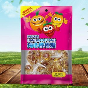 心味果園草莓味棒棒糖120g
