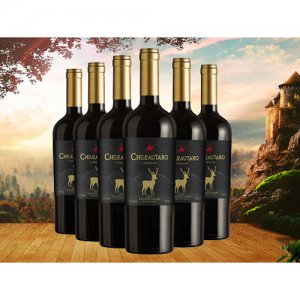 智利進口勞塔羅金鹿莊干紅葡萄酒750ml6瓶件