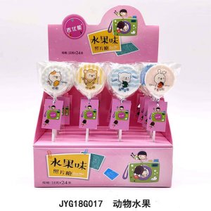 吉優菓動物水果照片糖水果味18gx24支