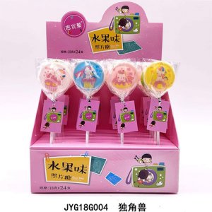 吉優菓獨角獸照片糖水果味18gx24支