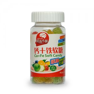 最強大腦鈣+鐵軟糖混合水果味130g