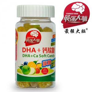 最強大腦糖果DHA+鈣軟糖混合水果味130g