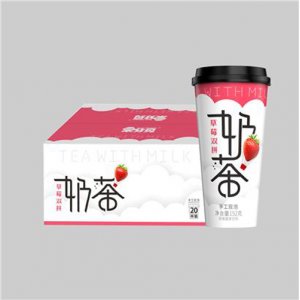 果分貝草莓雙拼奶茶152g