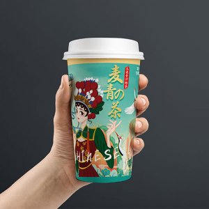 夢幻七色雪大麥青汁奶茶杯裝