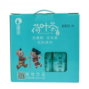 蓮爽荷葉茶植物飲料200mlx12盒