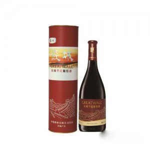 長城蛇龍珠干紅葡萄酒圓桶瓶裝