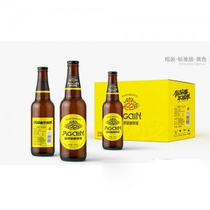 青島重萊精釀啤酒瓶裝黃標330ml