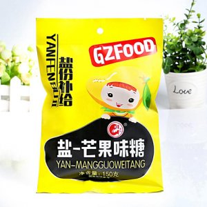 港洲鹽芒果味糖150g