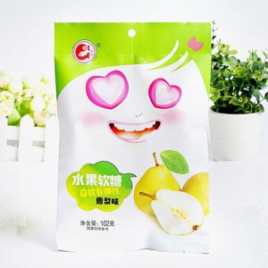 港洲水果軟糖雪梨味102g