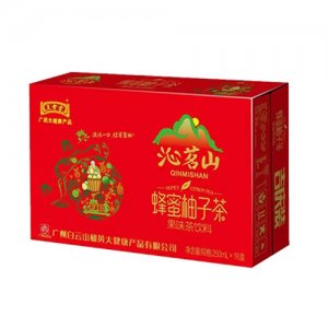 王老吉沁茗山蜂蜜柚子茶果味茶飲料250mlx16盒