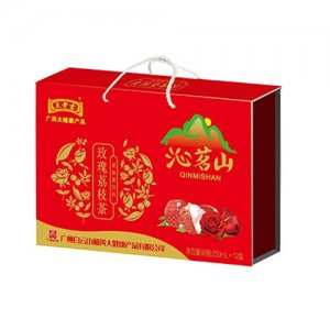 王老吉沁茗山玫瑰荔枝茶果味茶飲料250mlx12盒