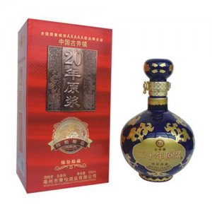古井鎮緣份臻藏原漿酒20年藍瓶